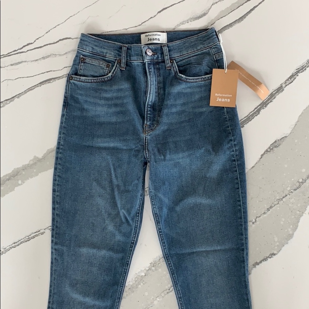 Reformation High & Skinny Jeans in Rhine